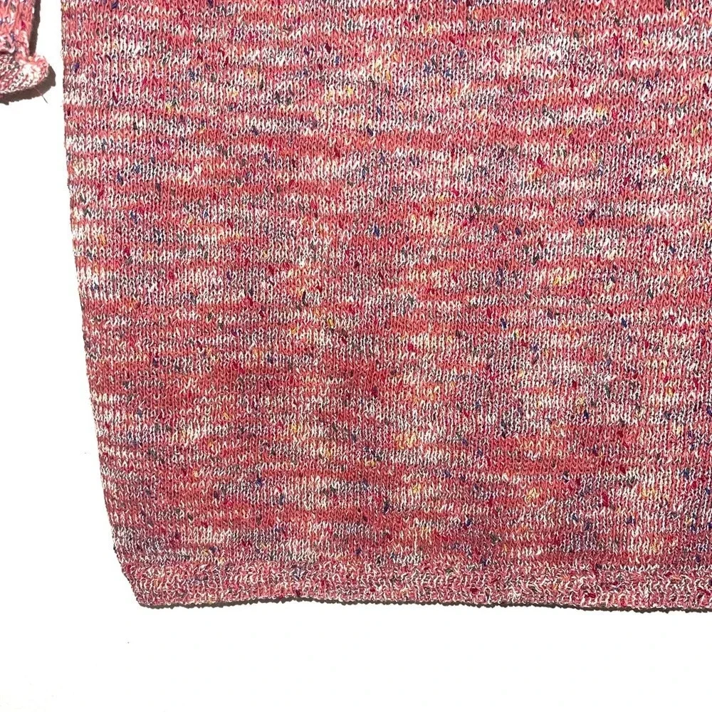 BDG Urban Outfitters Red Multicolor Marled Knit Pullover Sweater Medium Women’s